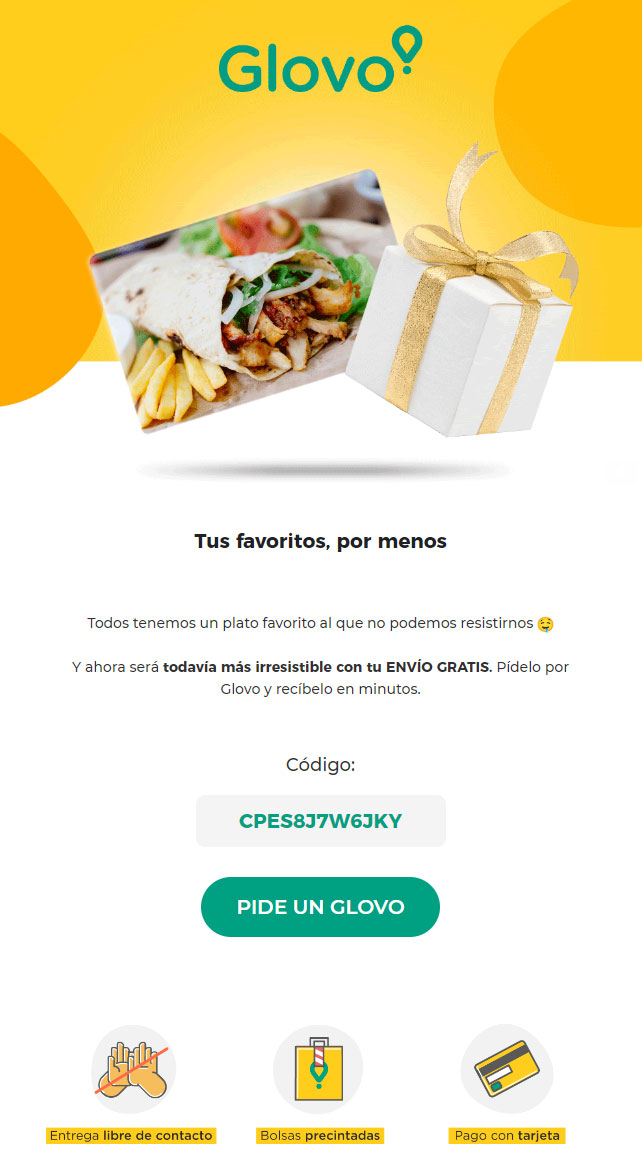 Glovo y sus promociones