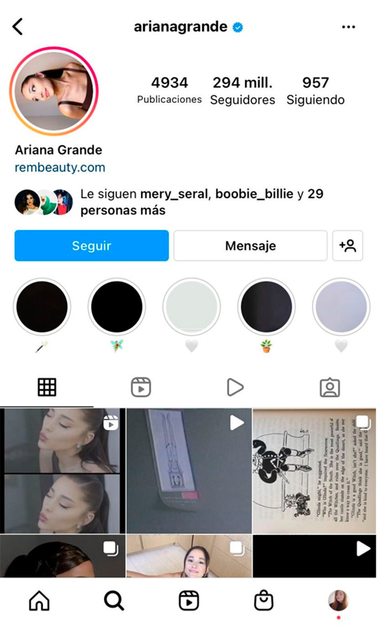 Feed de Instagram