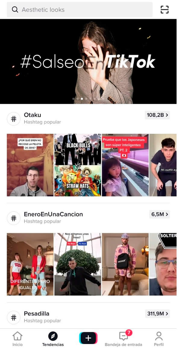 ¿De qué más partes se compone TikTok?