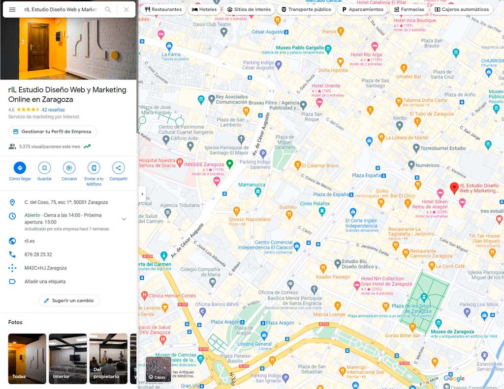 SEO en Google Maps